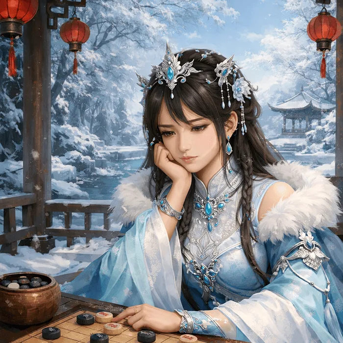 Luyện cờ với Lâm Tuyết
